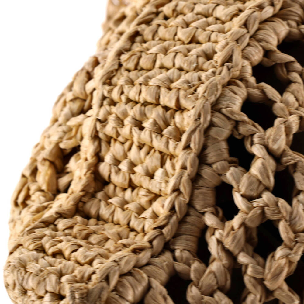 Prada Triangle Logo Open Tote Raffia - Picture 6 of 6